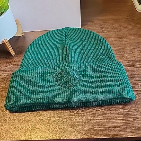 Victoria's Secret Other - Victoria's Secret Rib Knit Beanie Forest Green Ladies‎ NWOT Fall Winter Gifting